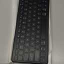 Bluetooth Keyboard, Ultra-Slim Wireless Keyboard for iPad, Rechargeable Ergonomic Computer Keyboard for iOS, Android, Windows PC Tablets Phone, Black