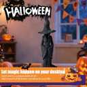New Cracker Barrel Witch Statue, Resin Witch Figurine Outdoor Desktop Decorations (Witch Statue 11.8in)