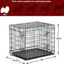 MidWest Homes for Pets Ultima Pro Heavy-Duty 24-Inch Dog Crate, Ultra-Strong Steel Double Door Pet Cage for Small Breeds, Accessories Included