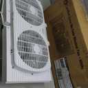 Comfort Zone Twin Window Fan with Reversible Airflow Control, 9 inch, Auto-Locking Expanders, 2 Speed Fan, Dual Fan, Exhaust, Airflow 9.84 ft/sec, Ideal for Home, Kitchen, Bedroom & Office, CZ319WT (White)