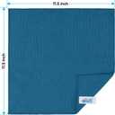 HOMEXCEL Navy Blue Microfiber Cleaning Cloth, 24 Pack Cleaning Towels for Kitchen, Lint Free, Scratch-Free, Highly Absorbent, and Reusable Cleaning Rags for House, Window, Cars, 11.5 X11.5 inch