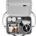 STARTRC PHOTO Flip Case for DJI Flip Fly More Combo,Portable PU Leather Shoulder Bag Can Organizes RC2/RC-N3 Remote/7 Original Batteries/Charging Hub/65W Charger/Drone Accessories
