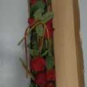 Hananona Artificial Roses Flowers for Flower Arrangement, 12 Pcs Silk Red Rose Bouquet for Home Decoration, Faux Roses for Parties and Wedding Decoration (Red, 12)