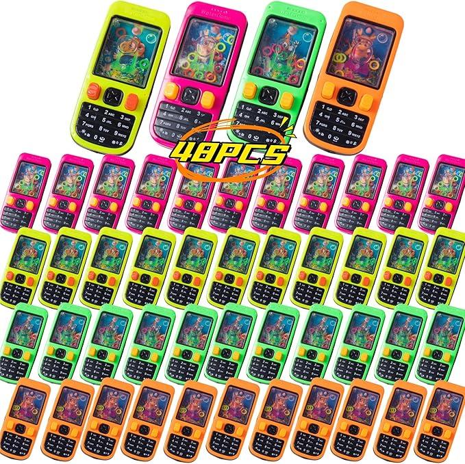 Nbguigdstr 48 Pcs Handheld Water Ring Games Party Favors,Valentine Day Gifts, Back to School Classroom Prizes,Goodie Bags Stuffers,Return Gifts for Kids Birthday Party,Treasure Box,Pinata Filler Bulk