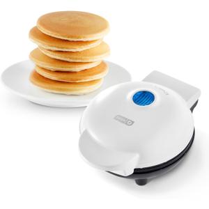 Dash Dash Mini Maker Griddle - Compact Breakfast and Pancake Maker for Small-Space Cooking - Nonstick Plate - Easy Clean - Quick Breakfast Appliance - White