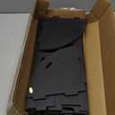 J JINXIAMU Corner Shelves,Corner Shelf Stand Waterproof Great for Bathroom Storage Tight Space,Small Shelf Stand Fit for Toilet Paper Holder Storage, Corner Tables for Small Space,Black (31.5"H (3 tier))