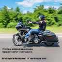 YENHUR 1.25" Highway Pegs Kit,Shiny Chrome Finsh,Strength Steel Clamps,Extension Arms and Streamliner Pegs Fit for Harley Davidson Electra Glide CVO Street Road Glide Road King Special