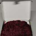 Wine Red Pixie Wig for Black Women Short Curly Burgundy Pixie Cuts Wig With Bangs Layered Wigs for Women Synthetic Short Hair Pixie Cut Wigs for Black Women (Wine Red)