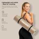 MSPORTS Yoga Mat Premium Non Slip Thick Extra Comfortable Exercise Mat for Home Workouts, Pilates, Stretching & Gym Cushioned NBR Foam, Gym Mat with Strap, for Women & Men