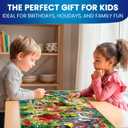 QUOKKA 100 Piece Puzzles for Kids Ages 4-6  4 Puzzles for Kids Ages 6-8  Search and Find Animals and Construction Vehicles Kid Activities for 8-10 yo  Toddler Learning Toy Game Gift for Boys 5-8