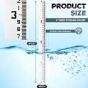 Tellegloww 0-4 Feet 4" Wide Staff Stream Gauge (100ths/10ths/feet)
