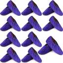 JaGely 11 Pairs Reusable Shoe Covers Non Slip Cloth Washable Thickened Bowling Shoe Covers for Indoors Men Women(Purple)