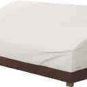 Amazon Basics 3 Seater Outdoor Sofa and Patio Furniture Cover, Waterproof, Anti-UV, Polyester, 78" x 38" x 29", Beige/Tan