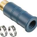 1 Pack Universal Faucet Hose Adapter, Thickened Sink Hose Attachment for Faucet, Flexible Silicone Sleeve Water Hose Connector for RV Garden Hose Damaged/Stripped Faucet Threads or Threadless Faucet