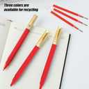 36 Pack Gel Pens Red 0.5mm Medium Point Red Gel Ink Pens with Cap Quick Drying Ballpoint Pen Smooth Writing Fine Point Pen for Journaling School Office Supplies