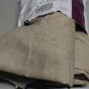 jinchan Taupe Linen Blend Curtains 90 inch Length 2 Panels for Bedroom Living Room, Light Filtering 50 inch Wide Farmhouse Drapes with Rod Pocket Back Tab(50W x 90L, Taupe)