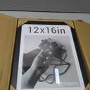 12x16 Picture Frame, Black Wood, 4 Pack, Glass, Wall Mounting
