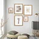 iRahmen 12x18 Picture Frame Set of 2 with Plexiglass, Rustic Brown Wood Poster Frame 12 x 18 for Photo Gallery Wall Mounting Horizontal and Vertical