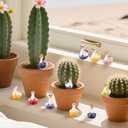 90pcs Miniature Resin Goose, 3 Color Hawaii Bikini Style Mini Small Goose Figurine Decor Combo Tiny Resin Animal Little Statue for DIY Summer Dollhouse Garden Bonsai Micro Landscape