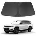 Windshield Sun Shade Custom Fit 2021-2024 2025 2026 Jeep Grand Cherokee L/Jeep Grand Cherokee SUV Accessories Front Window Sunshade Sun Visor Protector Blocks Rays