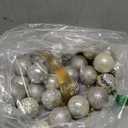 KI Store Cream Christmas Balls 34pcs 2.36-Inch Christmas Tree Decoration Ornaments for Xmas Tree Holiday Wreath Garland Decor Ornaments Hooks Included
