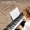 Electronic 88 Key Piano Keyboard, Foldable Full Size Digital Pianos