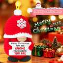 2 x Christmas Thanksgiving Gnome Stocking Stuffers for Teens Girl Boy Son Daughter, White Elephant Gifts for Coach Nurse Boss Bestfriend Employee, Standing Gnome for Christmas Tree Desk Fireplace Decor