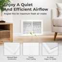 30x6 Baseboard Return Air Grille for 30"Wx6"H Duct Opening, 7/8" Depth
