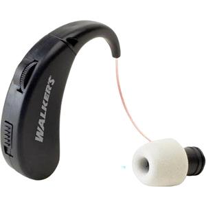 Walker's Ultra Ear BTE Rechargeable Compact Adjustable 22dB Noise Reduction Hunting Outdoor Sound Amplifier Hearing Enhancer | Ear Tips, USB Charging Cable, Cleaning Brush - 2 Pack (Multi)