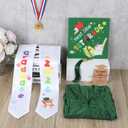 YLOLUL 2026 Kindergarten Preschool Graduation Gown Cap Set Graduation Stole Bracelet Medal Certificate Package Grad Gifts