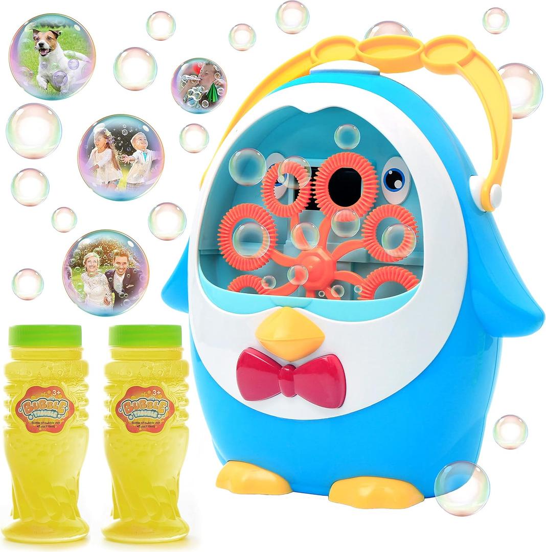 JOYIN Bubble Machine Penguin Bubble Blower Bubble Toys 800+ Bubbles Per Minute, Bubble Maker for Kids Party in Summer Indoor Outdoor (no Batteries)