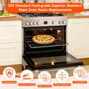 WB48T10063 Oven Rack Replacement for GE Profile Oven Racks Stainless Steel Replacement Parts Compatible with AP4538468, PS2577619, 1550790, AH2577619, EA2577619, 24" x 17", 2 Packs