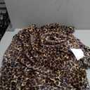 BEDELITE Fleece Blanket for Couch & Bed, Luxury Cheetah Plush Cozy Fuzzy Blanket, Leopard Print Throw 50"x 60", Dark Brown