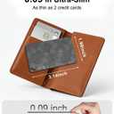 2026 Wallet Tracker Card (iOS and Android) Slim Tracking Card, 6-12 Years Battery Bluetooth Smart Card, Work with Apple Find My & Google Find Hub, GPS Locator for Luggage, Passports, Keys, Backpack (BLACK)
