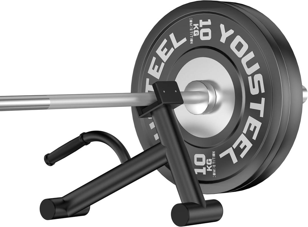 Deadlift Jack Barbell Stand Upload 600lbs Deadlift Barbell Jack Bar Non-Slip Rubber Handle Suitable for Loading Unloading Weight Plates for Deadlift Exercise Weight Training (1 pcs)