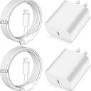 iPhone Fast Charger,Apple Charger Super Quick iPhone Charger Fast Charging,2Pack 10FT Long Type-C to Lightning Cable Cord USB C Wall Charger Block Adapter for iPhone 14 13 12 11/13Pro Max/12Mini/XS/XR