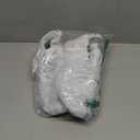 Feethit Womens Slip On Running Shoes Non Slip Walking Shoes Lightweight Gym Workout Shoes Breathable Fashion Sneakers All White Size 39.5