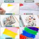 12 Pack Sketch Book, 8.5 x 11Inch Sketchbook, 68lb/100gsm Top Spiral Bound Sketch Pad, Acid Free Art Supplies Drawing Painting Sketching Paper for Woman Artists (30 Sheets Each)