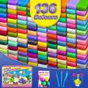 ESSENSON Air Dry Clay - 136 Colors Modeling Magic Clay, Best Gift for Boys & Girls Age 3-12 Year Old, DIY Molding Kids, with Sculpting Tools, Decoration Accessories, Kids Art Crafts