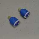 C/H 35mm / 40mm Ceramic Cartridge Faucet Mixer Valve Core Low Torque Spool Accessories Rotation Flat Base for Basin Sink Shower Hot and Cold Mixing Valve (2 Pack)