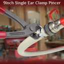GAOHUI 9 Inch Ear Clamp Plier, Carbon Steel Crimper Tool for Install Remove, Nail Puller Tool Pinch Clamp Pliers For Pipe Hose Clamps