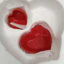 12 Pcs Valentines Day Red Heart Shaped Plates Ceramic Heart Bowl for Dessert Salad Appetizer Multipurpose Dishes Microwave and Dishwasher Safe for Valentines Day Party Supply