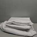 HolidayIdeas White Spandex Table Covers 6 Foot, Fitted Stretch Table Skirts 30x72 Inch, Wrinkle-Free Floor Length Polyester Tablecloths for Weddings Parties Banquets Events,4 Pack