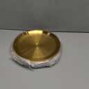  Worldity 8 Pcs 9 Inch Round Gold Tray, Stainless Steel Gold Dessert Trays, Bar Tray for Countertop, Perfume Trays for Dresser, Bathroom Candle, Jewelry Makeup Organizer : Home & Kitchen