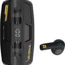 Language Translator Earbuds, Two Way Real-time Translation Device with 138 Languages Online Voice Translation, Digital Display, High Accuracy (Pale Black)