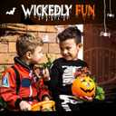 50 Pack Halloween Lollipops - Individually Wrapped Pumpkin And Skull Suckers  Strawberry And Tutti Frutti Delicious Candys - Bulk Candys Great Use, For Kids, Party Favor, Classrooms, Goodie Bags