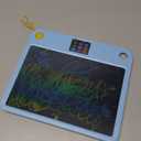 Multifunctional LCD Writing Tablet for 4-9 Kids Dual-Screen Pad9 Learning Themes Charging Erasable Board with Extra Stylus Lock Switch,Educational Learning Toys Birthday Gifts for Girls Boys (Blue)