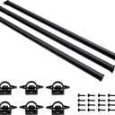 Trail Rail System, Bed Rail System, Compatible with Jeep Gladiator 2020 2021 2022 2023 2024 2025 2026, Bed Tie Down Rails System | Replace# 82215956, Cargo Bed Rail System, Bed Track System