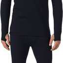 Cuddl Duds Mens Heavyweight Cold Weather Fleece Lined Thermal Set Long Sleeve Shirt & Leggings Lounge Sets for Men, M