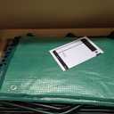 VIVOSUN Mini 4-Tier Greenhouse with Wheels, 27 x 19 x 63-Inch Reusable Portable Warm House with White PE Cover and Shelf for Compact Garden and Small Backyards, with Wheels